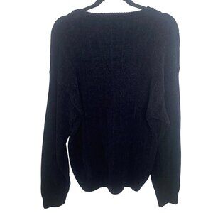 Murano Italia Wool Blend Sweater Mens Size‎ L Black Casual Pullover